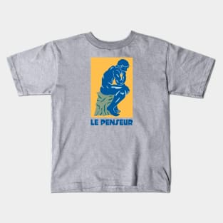 Le Penseur - The Thinker Kids T-Shirt